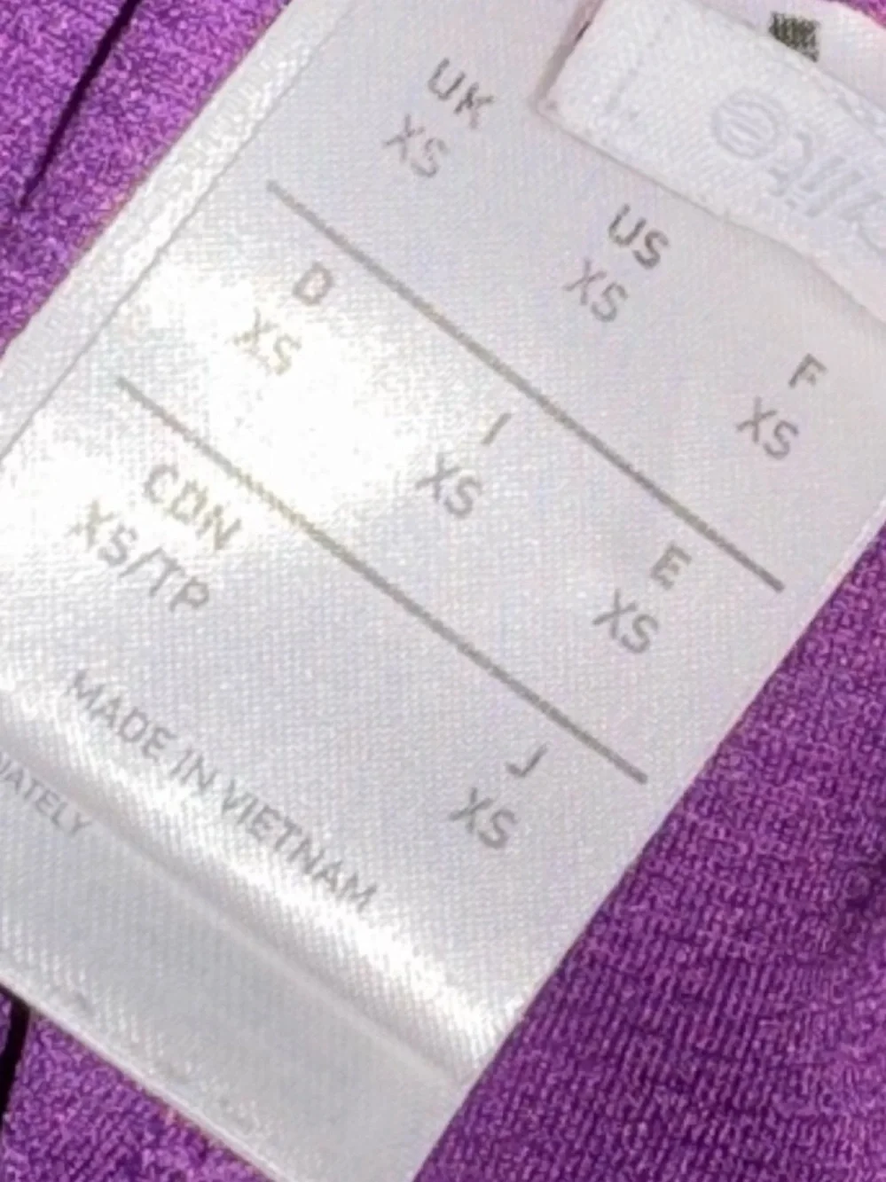 adidas Women’s Purple Athletic Shorts with Orange Accent - Picture 3 of 3